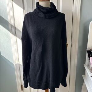 Old Navy Black Cowl Neck Sweater